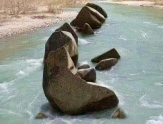 Rocks in a stream